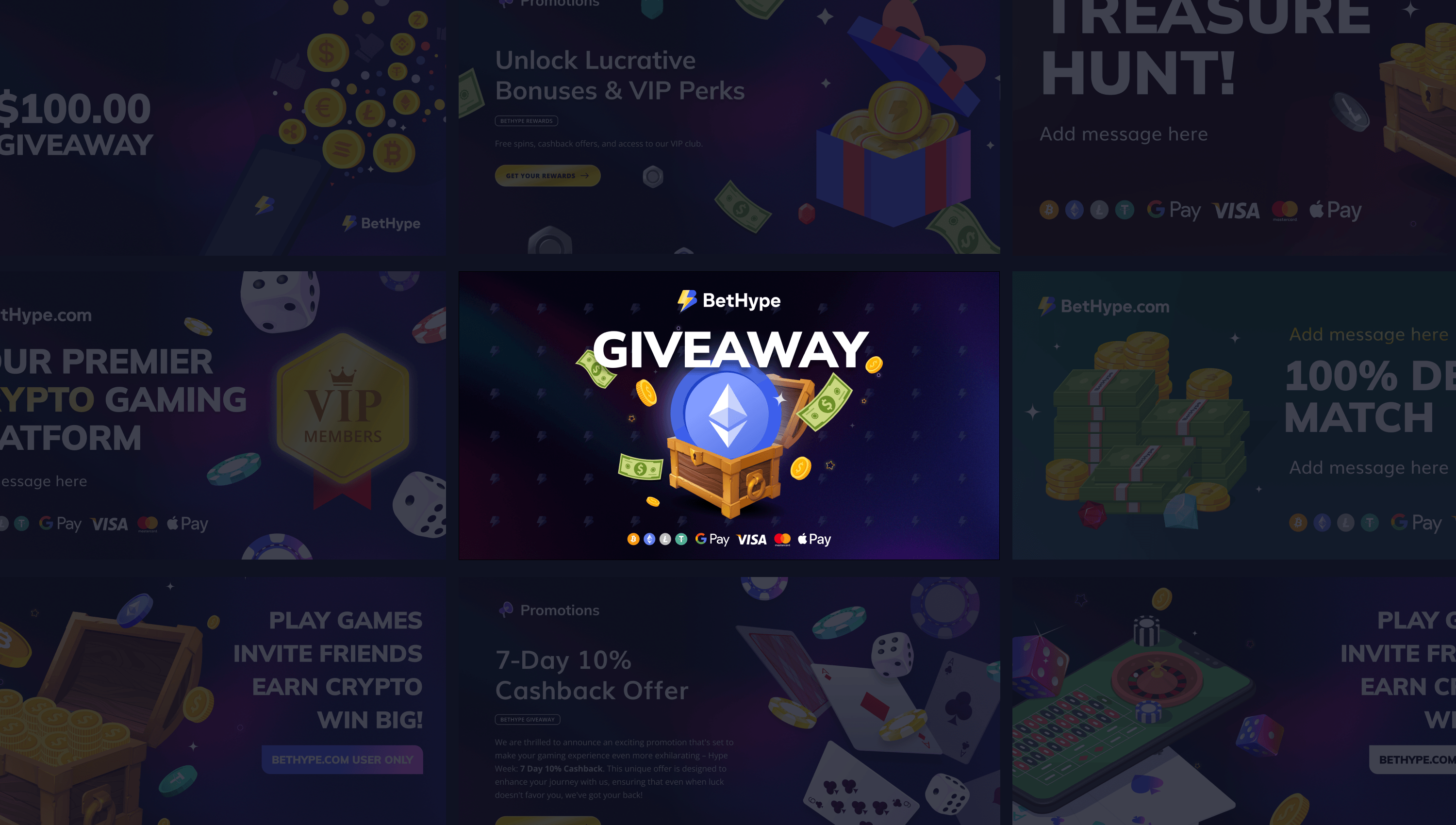 BetHype platform pages